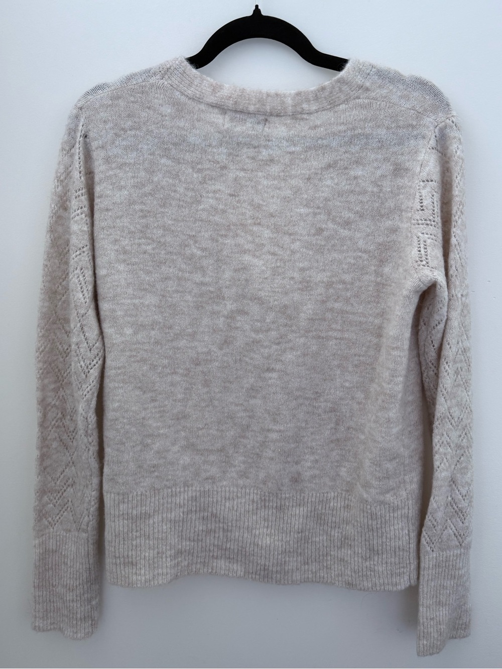 NWOT Molly Bracken Soft Knit Heart Button Cardigan Sweater | Medium | Cream - Picture 9 of 12